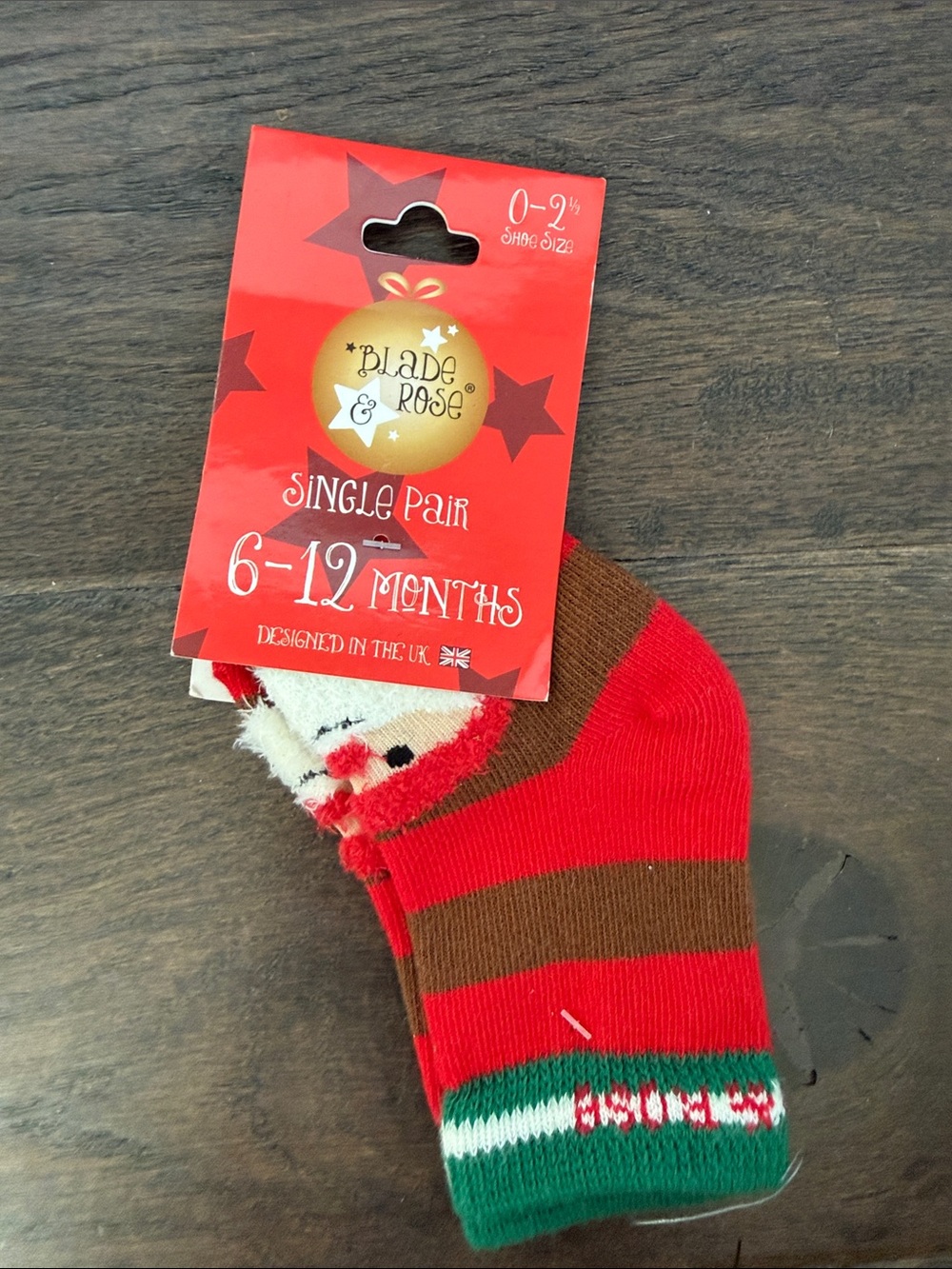 Santa Baby Socks (6-12 Months)